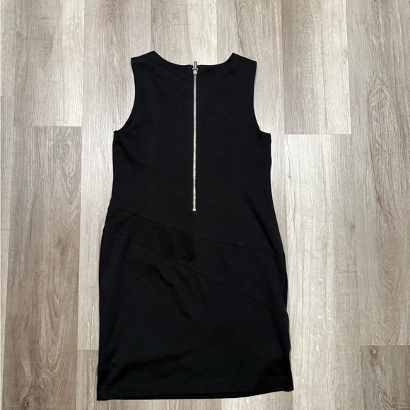 MICHAEL Michael Kors Black Mini Dress with Silver Zipper Accents - Picture 6 of 7